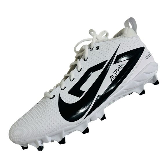 Nike Alpha Menace 4 Football Cleats Men\'s Sz 12.5 White & Black main image 7